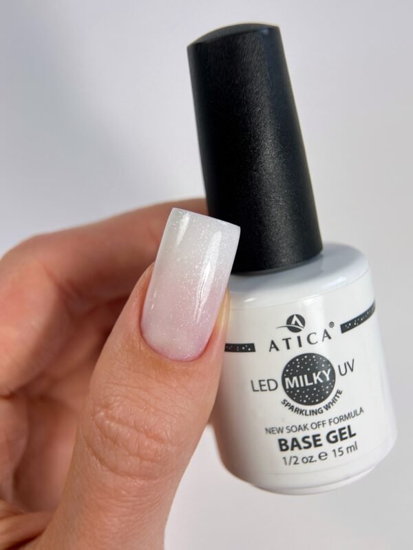 Base Gel SPARKLING WHITE Atica 15 ml - immagine 2