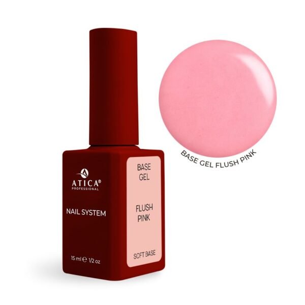 Base Gel FLUSH PINK Atica 15 ml