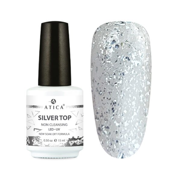 SILVER TOP Top Coat Non Cleansing Atica 15 ml