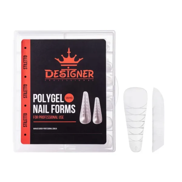 Plastic Nail Tips(Dual Form) Designer ‘STILETTO'