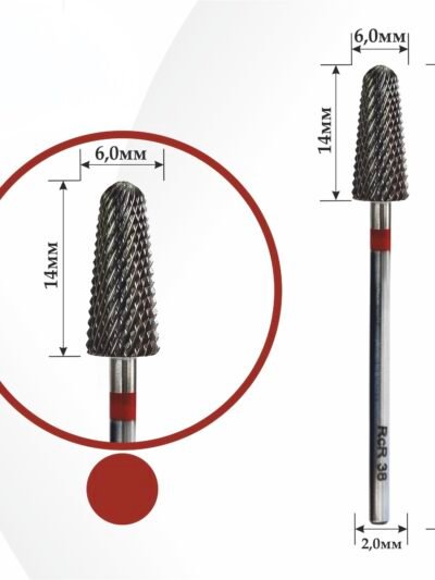 PUNTA FRESA CARBIDE ROSSO RCR 38