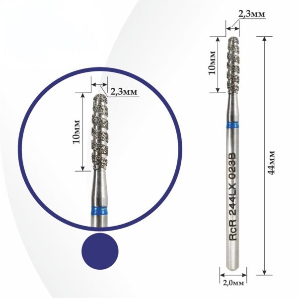 PUNTA FIAMMA TORNADO ARROTONDATA BLUE RcR 244LX 023B - immagine 2