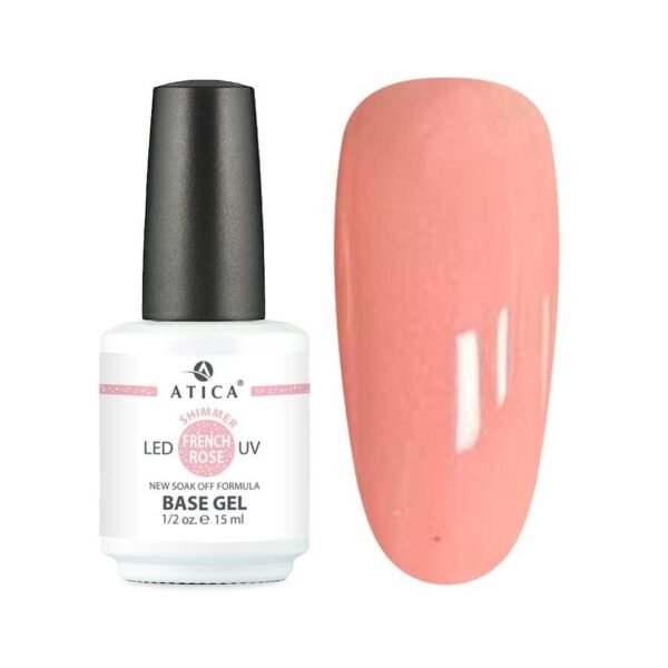 Base Gel FRENCH ROSE (FIBER) Atica 15 ml