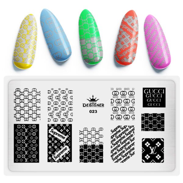Piastra Di Metallo Per Stamping DESIGNER 023