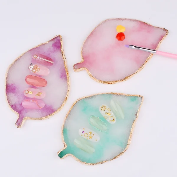 Paletta 'FOGLIA' in Resina per Nail Art - immagine 2
