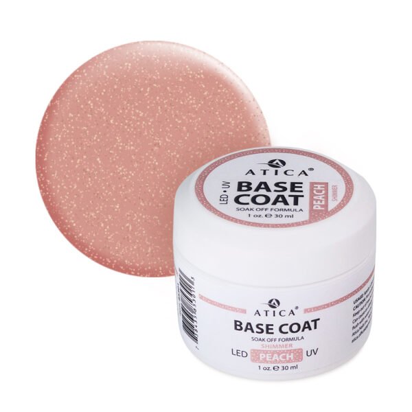 Base Gel PEACH SHIMMER Atica 30ml