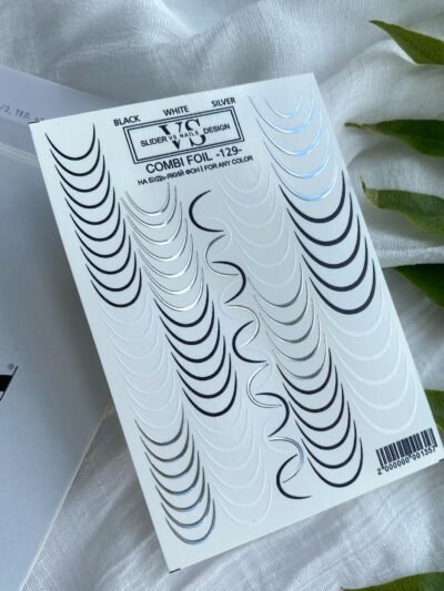 Sticker Design Combi Foil-129(SILVER)