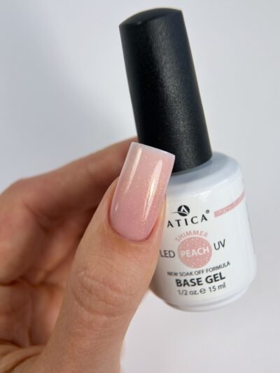 Base Gel PEACH SHIMMER Atica 15 ml
