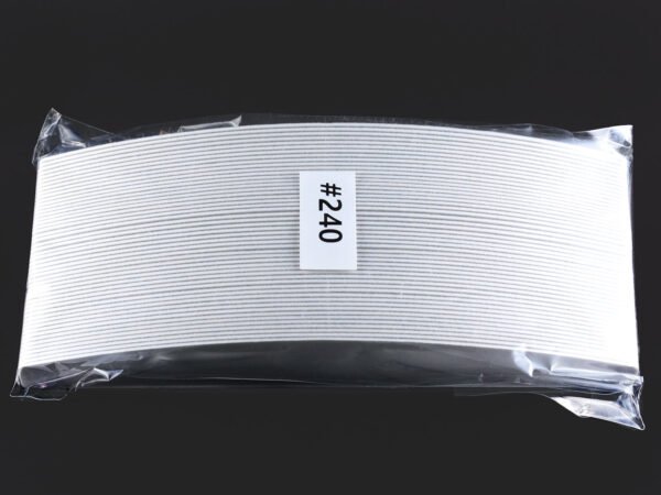 50 PEZZI LIMA ADESIVA MEZZALUNA 240 GRIT Atica - immagine 2