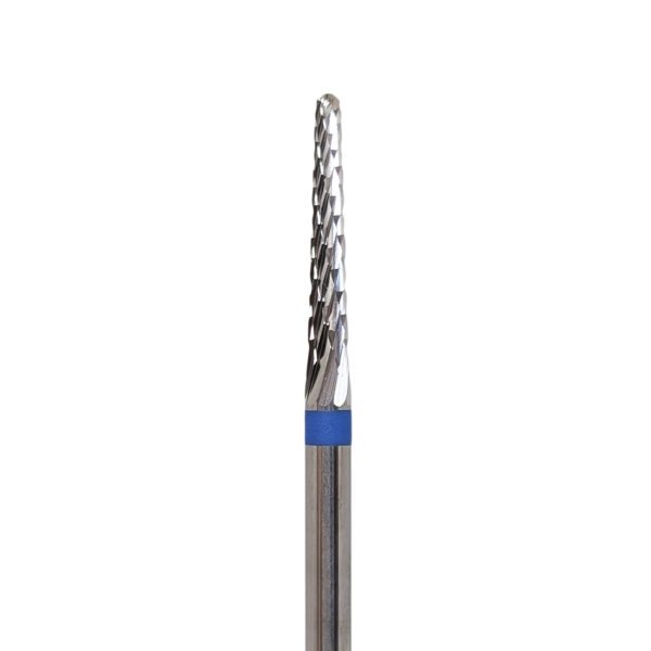Punta Fresa Conica Carbide Rifinitura Blu 023
