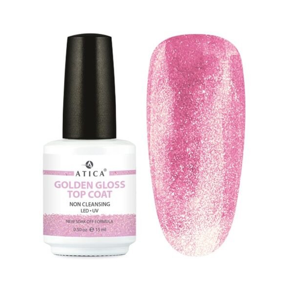 Golden Gloss Top Coat Non Cleansing Atica 15ml