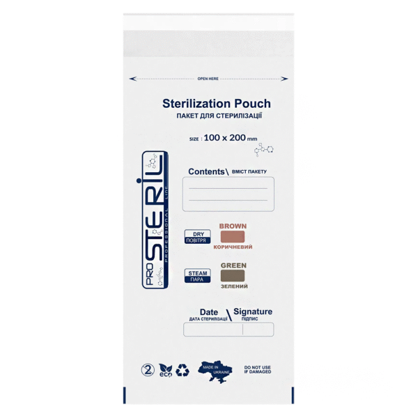 ProsteriL Buste di Sterilizzazione 100×200 mm (bianche) – Confezione da 100 pezzi - immagine 2