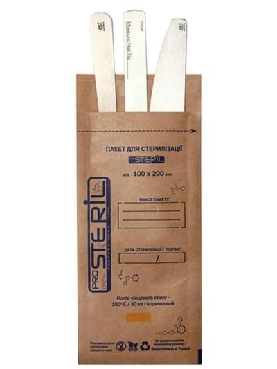ProsteriL Buste di Sterilizzazione 100×200 mm (marroni) – Confezione da 100 pezzi
