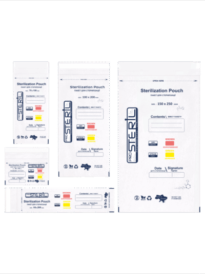 ProsteriL Buste di Sterilizzazione 100×200 mm (bianche) – Confezione da 100 pezzi