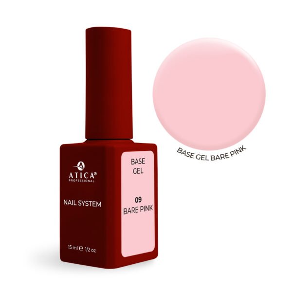 Base Gel 09 BARE PINK Atica 15 ml