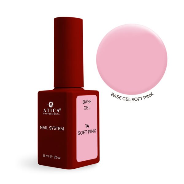 Base Gel 14 SOFT PINK Atica 15 ml
