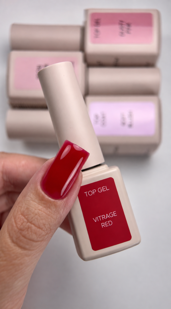 Top Coat ATICA Vitrace Red 15 ml - immagine 3