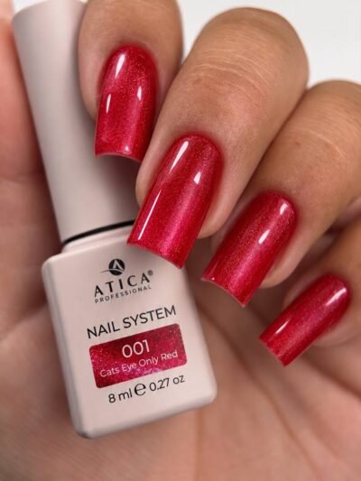 Gel Polish ATICA Cat’s Eye Only Red 01 8 ml
